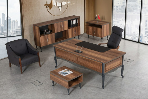 Étudier le bureau de luxe Table de design de bureau Mobilier de bureau Bureau exécutif