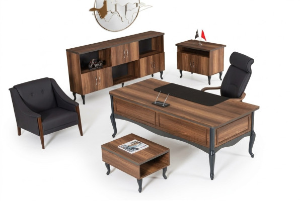 Étudier le bureau de luxe Table de design de bureau Mobilier de bureau Bureau exécutif