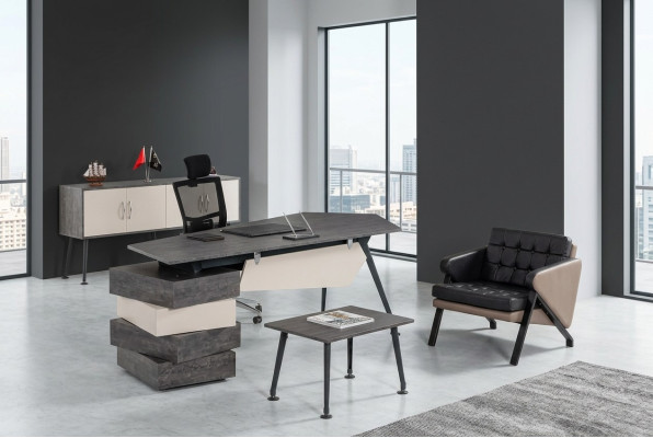 Ensemble de bureau complet pour étude, 3 pièces de mobilier de bureau neuf