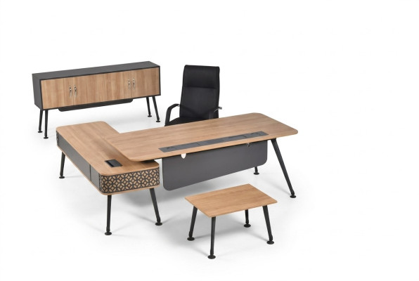 Meubles de bureau de luxe Ensemble complet d'équipements Mobilier de designer pour la salle d'étude