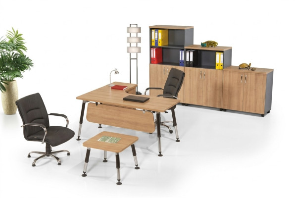 Ensemble de meubles de bureau de designer Salle d'étude Ensemble Bureau Table basse Armoire 3 pièces