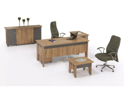 Mobilier en bois Ensemble de salle d'étude Mobilier de bureau Bureau Armoire de bureau 4 pièces