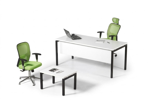 Ensemble de bureau blanc 2 pièces Mobilier de bureau de salle d'étude complet Ensemble de meubles neufs
