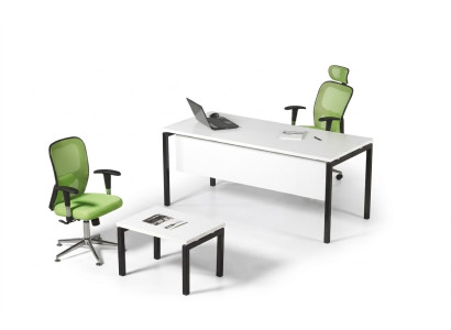 Ensemble de bureau blanc 2 pièces Mobilier de bureau de salle d'étude complet Ensemble de meubles neufs