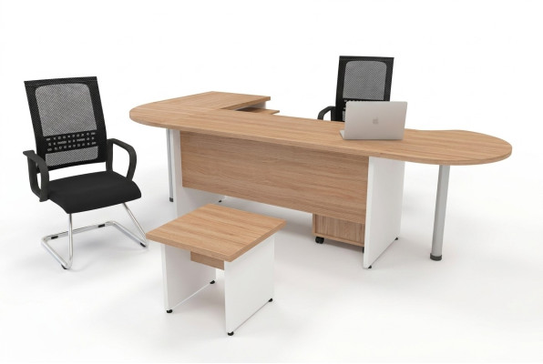 Ensemble de design 2 pièces Bureau d'étude moderne Coin de bureau complet