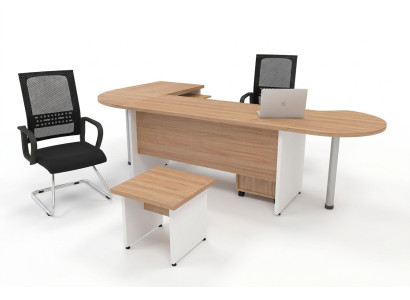Ensemble de design 2 pièces Bureau d'étude moderne Coin de bureau complet