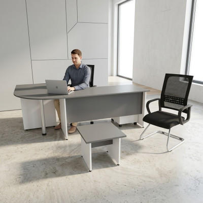 Ensemble de meubles de bureau Bureau Complet 2 pièces Bureau Mobilier Table basse Table