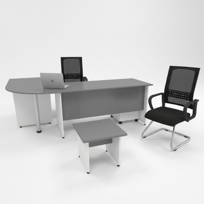 Ensemble de meubles de bureau Bureau Complet 2 pièces Bureau Mobilier Table basse Table