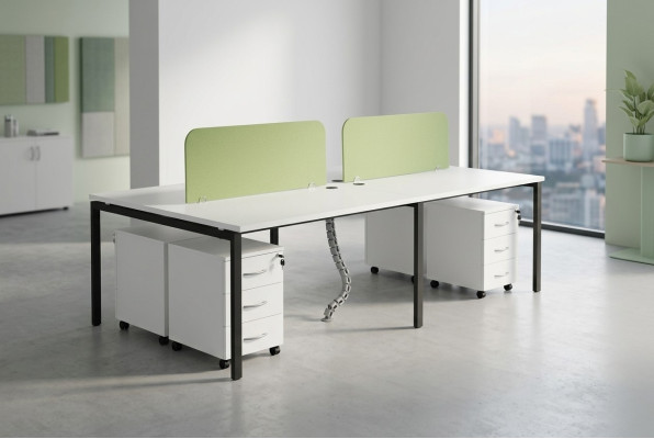 Équipe de comptoir Bureau Lieu de travail Tables Mobilier de bureau moderne Bureaux