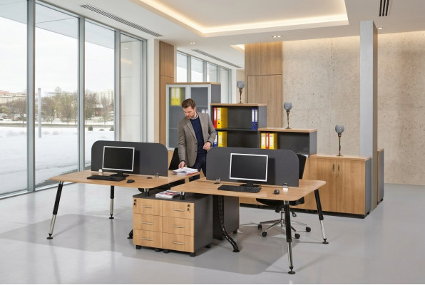 Grand bureau mobilier de bureau de luxe bureau de patron design