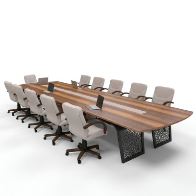Grandes tables de réunion en bois pour le bureau, meubles de bureau, table de réunion, tables de réunion
