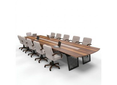 Grandes tables de réunion en bois pour le bureau, meubles de bureau, table de réunion, tables de réunion