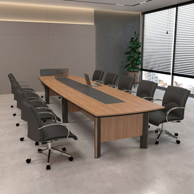 Grand table de réunion 500cm Table de conférence Mobilier de bureau Salle d'étude