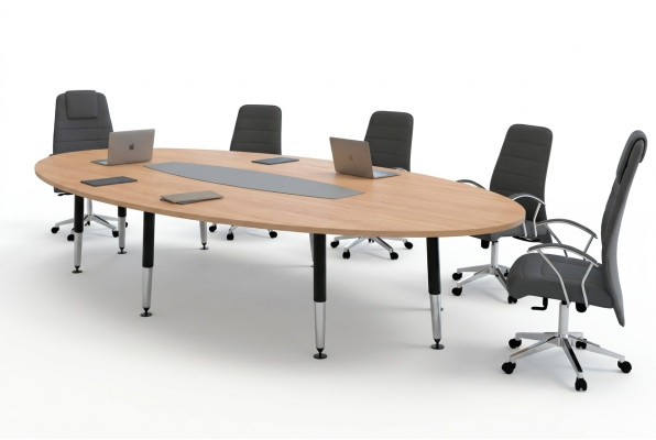 Table de conférence Designer Bureau Salle de travail 220x110 Mobilier Table Moderne