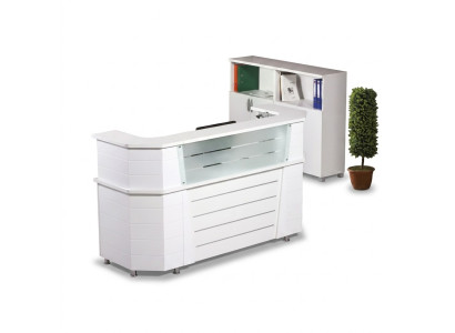 Mobilier de bureau Réception Espace d'accueil Blanc Mobilier de salle d'étude Bureau