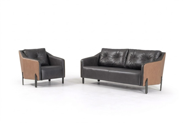Ensemble de canapé trois places Fauteuil Meuble en tissu Salle d'étude Groupe de sièges Canapé