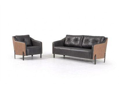 Ensemble de canapé trois places Fauteuil Meuble en tissu Salle d'étude Groupe de sièges Canapé