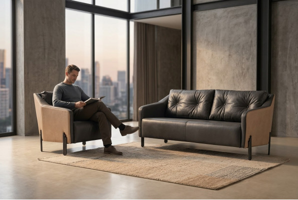 Fauteuil de bureau Chaise de salle d'étude Design moderne Chaise rembourrée de bureau en tissu