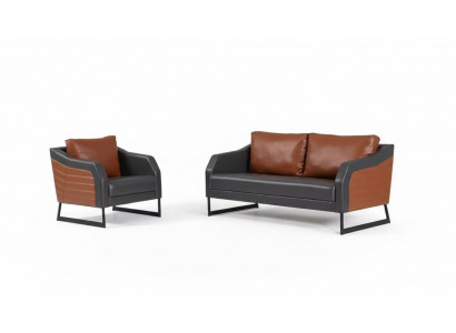 Ensemble de canapé de bureau Deux places Fauteuil de luxe Ensemble de canapé design Groupe de sièges