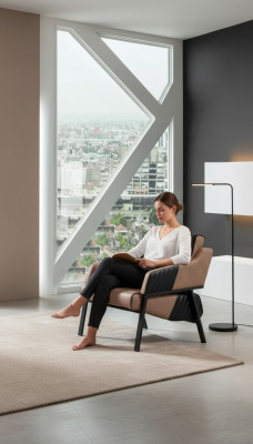 Salle d'étude Fauteuil de luxe Siège Tissu Textile Mobilier de bureau Rembourrage nouveau