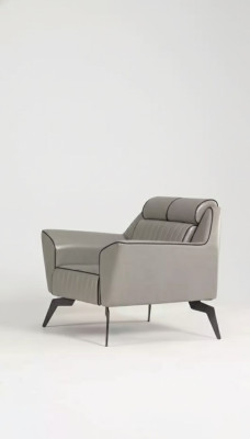 Fauteuil de luxe étude Siège gris Mobilier nouveau fauteuil rembourré