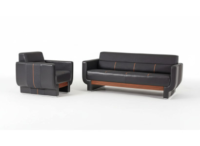 Mobilier de bureau moderne de luxe Ensemble de salle d'étude Fauteuil trois places