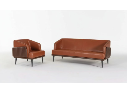 Suite de bureau de luxe Fauteuil trois places Salle d'étude Suite Meubles en tissu