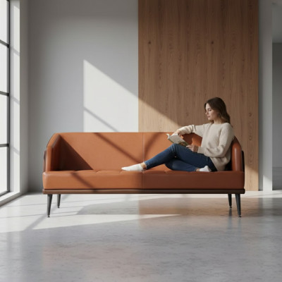 Meubles de bureau design Canapés rembourrés Luxueux Canapé deux places Siège de bureau
