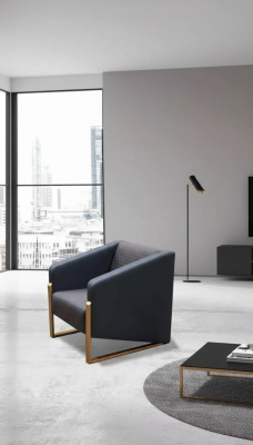 Fauteuil design de luxe pour salle de travail de bureau en tissu moderne nouveau