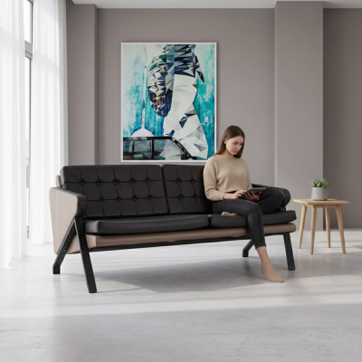 Deux places Mobilier de luxe Mobilier de salle d'étude Canapé rembourré moderne