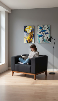 Étude Fauteuil Noir Siège Luxueux Tissu d'Ameublement Textile 92x77x65