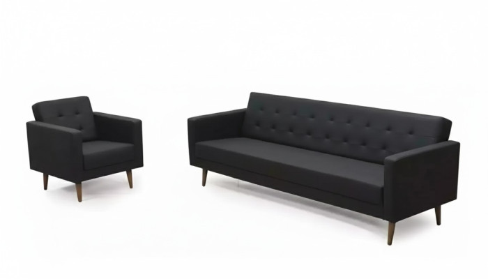Ensemble de canapé complet Fauteuil trois places Style Mobilier Salle d'étude 3+1