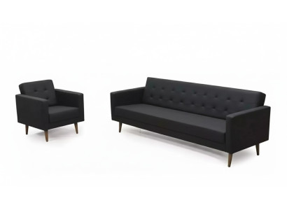 Ensemble de canapé complet Fauteuil trois places Style Mobilier Salle d'étude 3+1