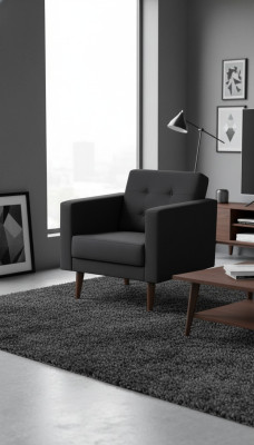 Chaise de bureau Style Moderne Mobilier Textile Chaise Noir Tissu de Tapisserie de Fauteuil nouveau