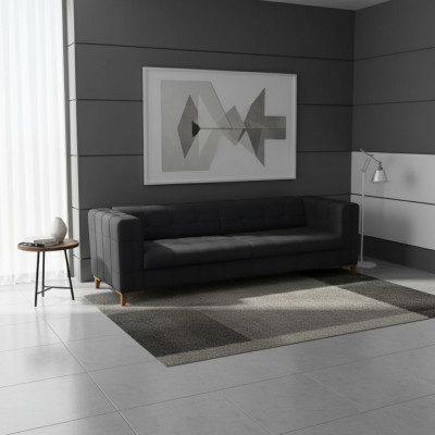 Mobilier de salon moderne de luxe à trois places, canapé élégant.