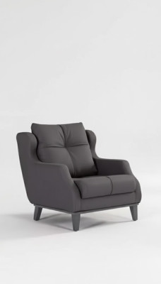 Fauteuil d'étude Style moderne Gris Chaise rembourrée Siège de designer Meubles