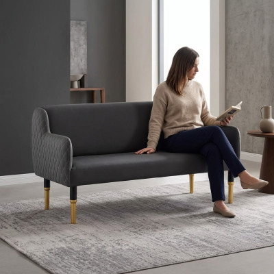 Sofa de salon 2 places Canapé de luxe Chaise de designer Meubles neufs