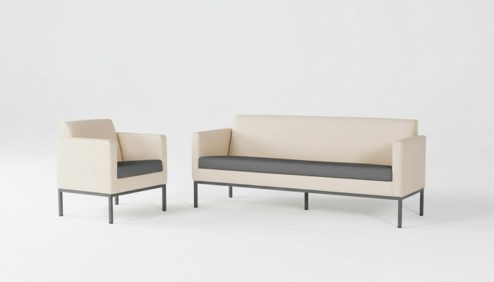 Mobilier de bureau Ensemble complet Salle d'étude Groupe de sièges Ensemble de canapés 2 pièces Moderne