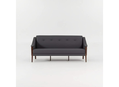Canapé design gris foncé trois places Meubles rembourrés de bureau Ameublement
