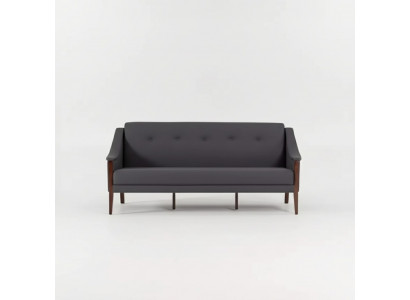 Canapé design gris foncé trois places Meubles rembourrés de bureau Ameublement