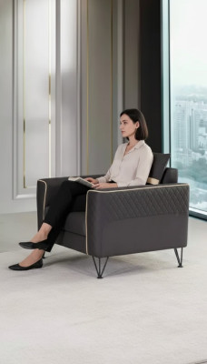 Fauteuil de bureau de luxe Style de mobilier de bureau Moderne Salle d'étude Chaise rembourrée Designer