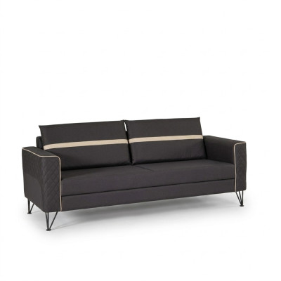 Salle d'étude canapé canapé 3 places Rembourrage Tissu Textile Mobilier Designer