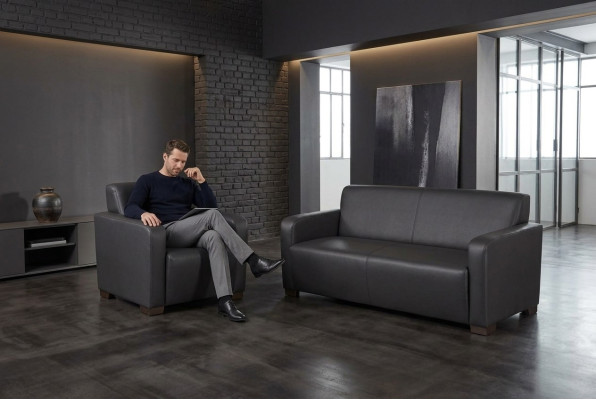 Fauteuil de bureau noir Mobilier de bureau Moderne Siège de designer Tissu Salle d'étude