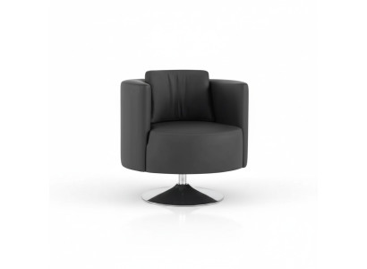 Meubles de bureau Fauteuil Fauteuil noir de luxe Rembourrage textile Chaise design moderne