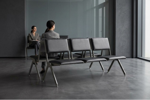 Siège de banc noir Mobilier de bureau Salle d'étude Tabouret Bancs 170x61