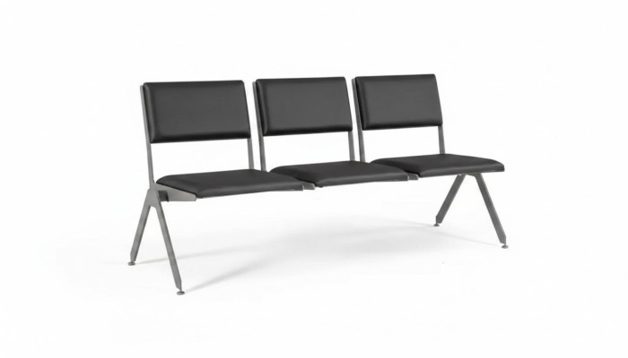 Siège de banc noir Mobilier de bureau Salle d'étude Tabouret Bancs 170x61