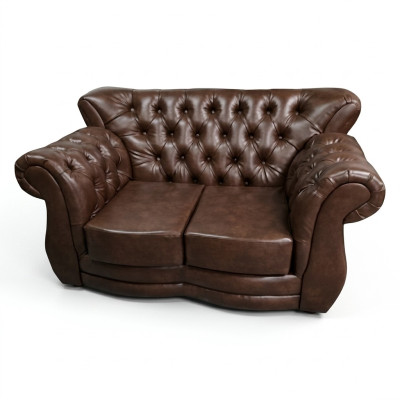 Canapé Chesterfield Luxe Canapé 2 Places Canapés en Cuir Marron