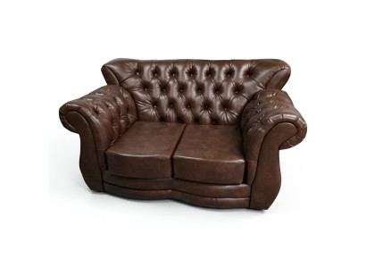 Canapé Chesterfield Luxe Canapé 2 Places Canapés en Cuir Marron