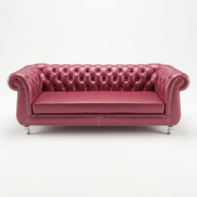 Canapé Chesterfield 4 places canapés de luxe en cuir canapé salon