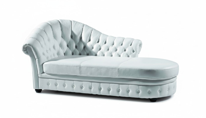 Chesterfield Chaise Lounge Lounger Chaise Salon Canapé Canapé Salon